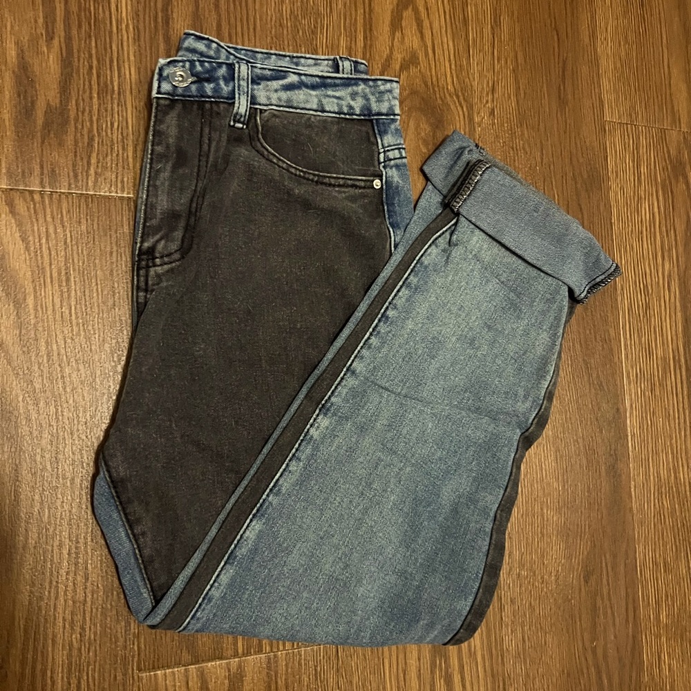 Two tone jeans